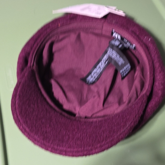 Zara Purple Wool Cap - Picture 3 of 5